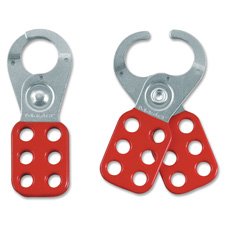 Image of 212 Main Safety Hasp- Accepts up to 6 Padlocks- Red