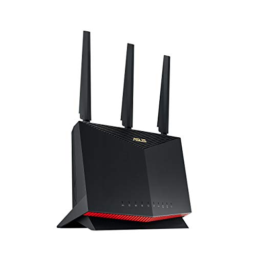 ASUS RT-AX86U (AX5700) Dual Band WiFi 6 Extendable Gaming Router, 2.5G Port, Gaming Port, Mobile Game Mode, Port Forwarding, Subscription-free Network Security, Instant Guard, VPN, AiMesh Compatible #1