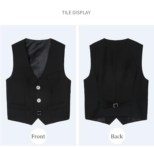 Boy's 4 Button Formal Suit Vest4