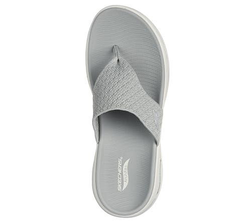 Skechers Women's GO WALK Arch Fit Sandal - Spellbound, Gray, 9
