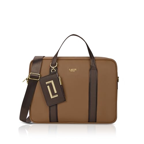 Image of Lavie Luxe Women's Delicaff 1C Laptop Handbag for Women | Fits upto 14 inch Laptop | Laptop Bag for Work | Ladies purse | Stylish Shoulder Bag | Gift for Women