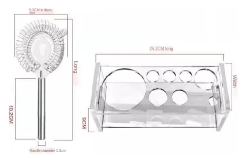 Kit de Bartender, Coctelera 10 Piezas con Soporte 550 ml miniatura 3