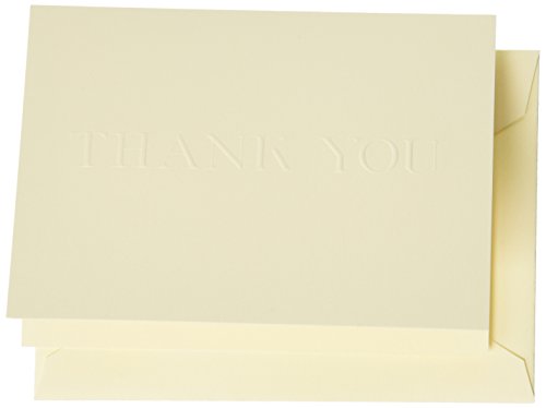 Crane & Co. Blind Embossed Thank You Note (CT1417)