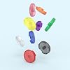 BITFUNX Button Caps, Arcade Stick Replacement Button Caps for Mechanical PushButtons, for Kailh/Cherry/TTC/Akko Switches Caps, Arcade Button Accessories (White Button Caps 14pcs 30mm)