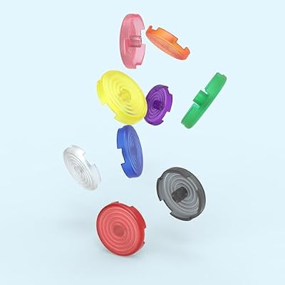 BITFUNX Button Caps, Arcade Stick Replacement Button Caps for Mechanical PushButtons, for Kailh/Cherry/TTC/Akko Switches Caps, Arcade Button Accessories (White Button Caps 14pcs 30mm)