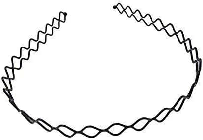 Fat-catz-copy-catz Fashion Girls Ladies Hair Accessories, Metal Headband Spiral Wavy (criss-cross metal headband)