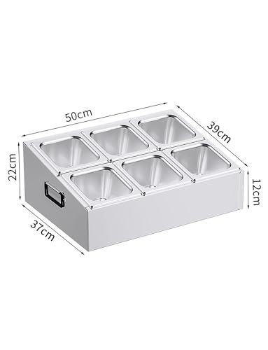 Juego de especias de acero inoxidable, organizador de cocina para condimentos de sal, dispensador de alimentos que ahorra espacio para el hogar y restaurante