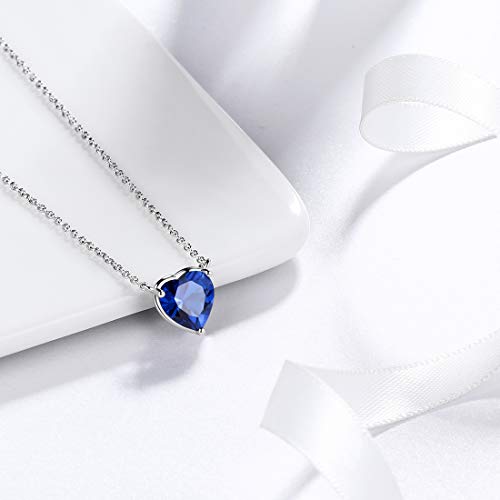 Aurora Tears 925 Sterling Silver 12 Birthstone Hearts Jewelry Women Crystal Wedding/Engagement/Bridal Heart Necklace/Earring/Ring/Bracelet Sets Jewellery3