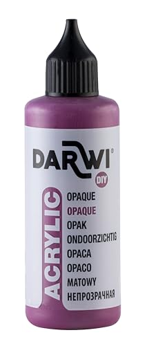 DARWI - DA0220080959C - Un flacon de Peinture Acrylique Opaque - Coloris Prune - 80 ML - DARWI ACRYLIC