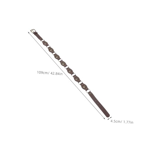 Vintage Patchwork Design with Carved Buckle Fit for Jeans and Any Occasion Durable Comfortable Cowgirl Accessory2