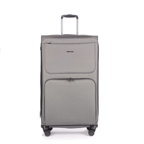 Stratic Bendigo Light Maleta Blanda Maleta De Viaje Maleta Con Ruedas Tsa Candado 4 Ruedas Extensible, Plata, 55 Cm, S Stratic Bendigo Light Maleta Blanda Maleta De Viaje Maleta Con Ruedas Tsa Candado 4 Ruedas Extensible, Plata, 55 Cm, S