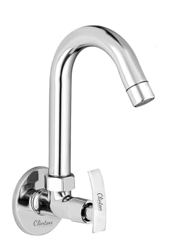Image of CLINTON Kitchen Faucet with 360 Swivel Spout | Chrome Finish, Silver