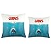 Jaws 50th Anniversary Poster Classic Front & Back Throw Pillow