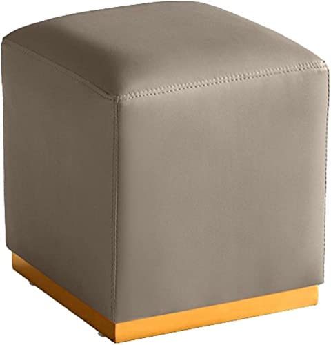 Taburete para el dormitorio tapizado en cuero premium con estructura reforzada 2