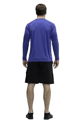 KISTA 2 Pack Men's Long Sleeve Quick Dry Shirts UPF 50+ Garage Garden Fishing Running Lightweight Homewear3