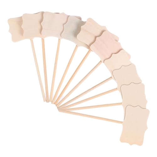 LALAFINA Easter Decorations DIY 20pcs Wooden Insert Cards Easter Egg Coloring Craft