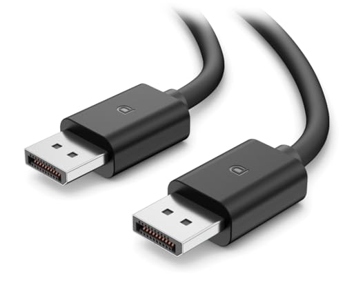 GANIX 4K Resolution Display port 1.4 DP to DP Display port Cable for Monitor, Personal Computer, Laptop, Projector 6 ft (Black, 1.8m)