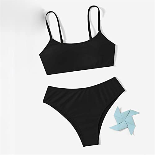 Girls Swim Suit Size 16 Kids Girls 2 Piece Bikinis Swimsuit Set Baby Solid Spaghetti Strap Top Toddler Little4