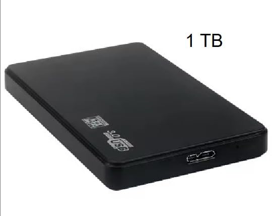 CARE CASE 1 TB Portable External Hard Disk Drive - 1TB - 1 Year Warranty - USB 3.0 for PC Laptop Windows Mac Xbox PlayStation - High Performance External HDD - Black (1TB) 2 31EqYLeu58L