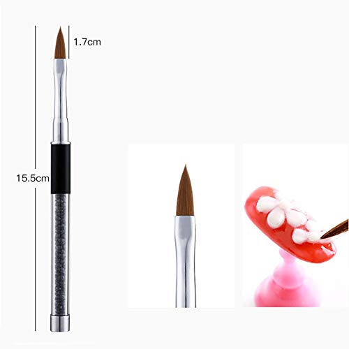 Set de pinceles para manicura TMISHION 5 piezas miniatura 2