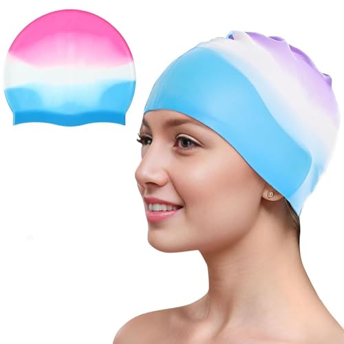 Image of Pelo Inflatable Swimming Water Pool Party Summer Bath Tub for Kids and Adults (Swimming Cap Multicolor)