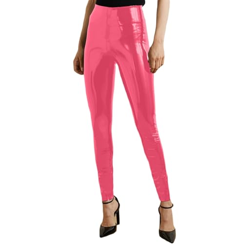 Pantalon en cuir noir PC Generisch vêtement mode homme coupe ajustée
