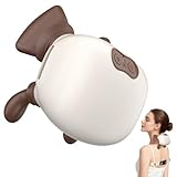 Vibbang 4D Nackenmassagegerät, 4D Nacken- und Schulter-Heißkompressenmassagegerät, 3 Massageeinstellungen, Massage Tools für Zuhause, BüRo, Reisen, Entspannen Sie Muskeln, Lindern MüDigkeit