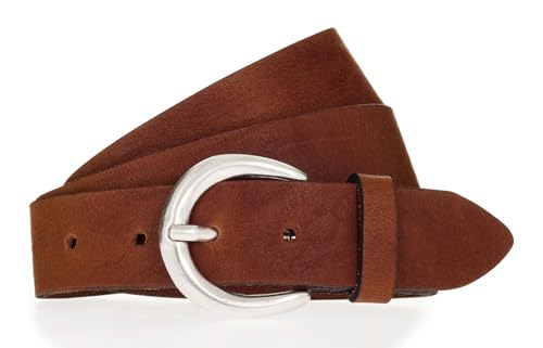 Ceinture Mustang en cuir de 35mm coloris cognac W85, un classique du vestiaire