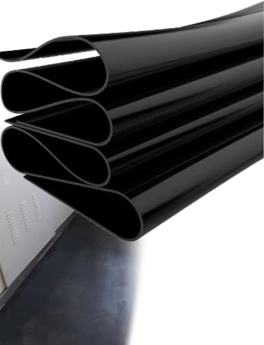Alfombrilla de goma resistente a altas temperaturas, 100 cm x 100 cm, resistente a los golpes, lámina aislante duradera para talleres y maquinaria, 1 mm de grosor para suelos industriales