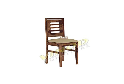 Image of VINOD FURNITURE HOUSE Sheesham Wooden Wood 6 Seater Dining Table Set with 6 Chair for Dining Room Wooden Dining Chairs Set of 6 Living Room Furniture Teak Wood Dining Table 6 Seater Teak Finish