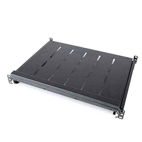RackMatic - Bandeja telescópica para rack-19 de 1U y fondo 350mm 375-645mm para teclado