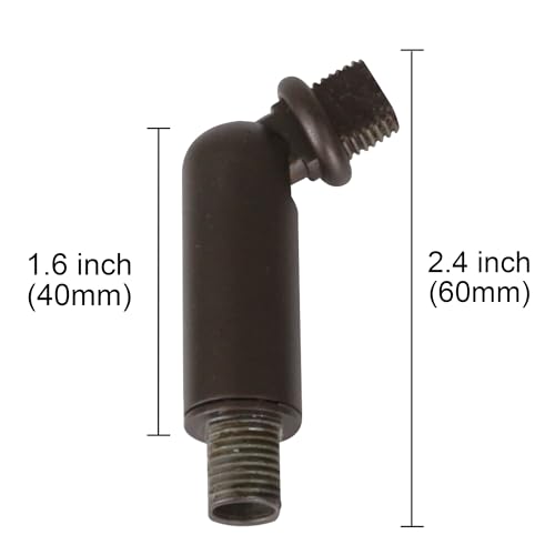 Image of MELUCEE Oil Rubbed Bronze Sloped Ceiling Adapter for Chandeliers Pendant Lights 1 Pcs, Suitable for Vaulted or Angled Ceilings