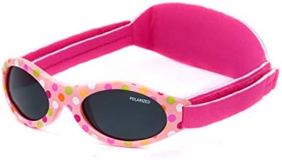 Kiddus Polarized Premium Baby Sunglasses. Boy or Girl. Form 0 months. UV400 100% UV protection. Soft Silicone Nose Bridge and Adjustable Neoprene band