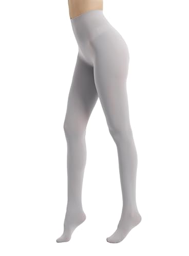 Image of 80D Semi Opaque Tights for Women Stretchable High Waist Womens Stockings Soft Pantyhose with 20+ Colors