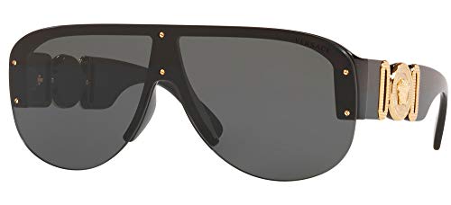 Versace Man Sunglasses Black Frame, Dark Grey Lenses, 0MM