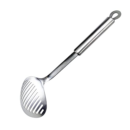 image for Kakamono Skimmer Slotted Spoon kitchamajigs Strainer Ladle Heavy Duty 