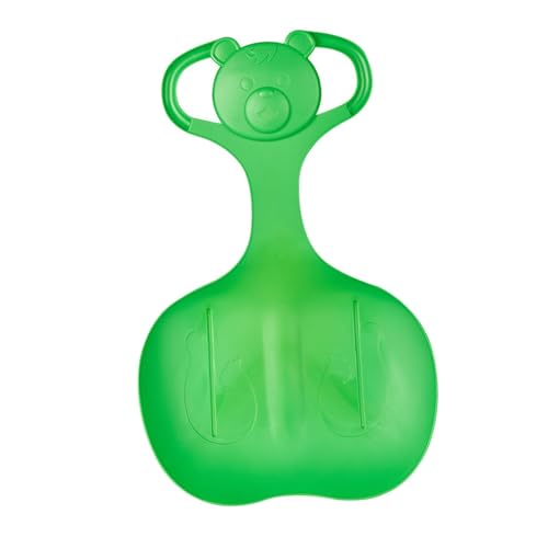 DYNWAVE Snow Sled, Sledge, Grass Sand Sliding Sled, Skiing Board, Heavy Duty, Downhill Sled Snow Luge for Kids, Adults, Boys, Girls, Green