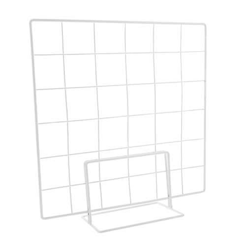 RORPOIR Grid Showcase Wire Grid Photo Display Rack Art Stand for Kindergarten Market Stalls Photo Display Wall Decor Easy to Assemble