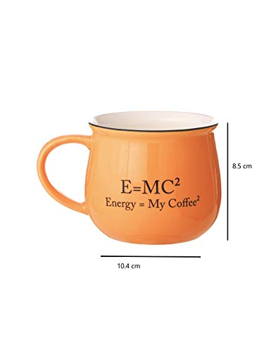 Image of JCPL Ceramic Porcelain Printed Donald Mugs E=Mc Square,Valentines Day /Festival Gifting, Multicolor