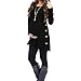 Produktbild Chejarity Mutterschafts Pullover Oberteile Umstandsmode Breastfeeding Sweatshirt Jumper Schwangerschafts Maternity Langarmshirt Damen Stillen Einfarbig Hoodie Herbst Winter Bluse (S, Schwarz)