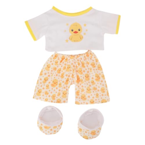 Pijama y pantuflas de pato, ropa de dormir de 40 cm, ropa de oso de peluche