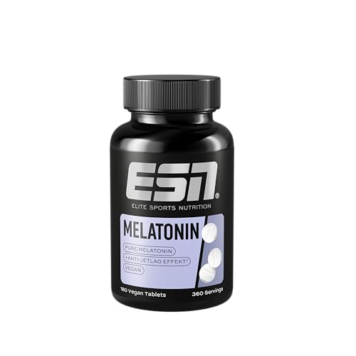 Miniatura 3 de ESN Melatonin Sleep Aid, 180 pastillas, 0,5 mg de melatonina pura por dosis diaria, ayuda contra el jet lag - fabricado en Alemania