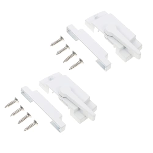 Toddmomy 2セット スライディングウィンドウ用亜合月牙サッシロック 滑らか表面 耐久性 高機能ウィンドウラッチ 性向上 引き違い窓用交換部