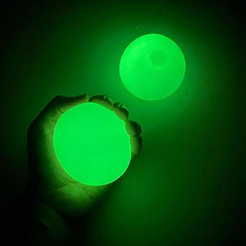 Runsmooth 6 cm Sticky Balls, Sticky Balls for Ceiling Glow in the dark, Stress Relief Sticky Target Balls on the Wall for Adults Kids Stress Relief and Anxiety Relief Toys Cover