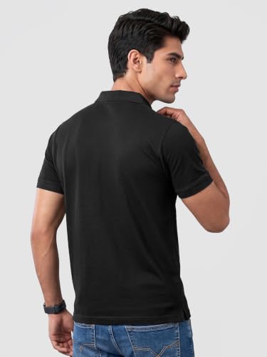 Image of Beyoung Imported Poly Regular Fit Solid Polo Tshirt for Men | Collar Tshirt | Half Sleeves | Solid Casual T-Shirt
