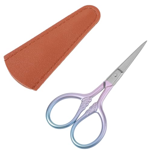 Yolev Kosmetikschere Edelstahl mit Lederetui