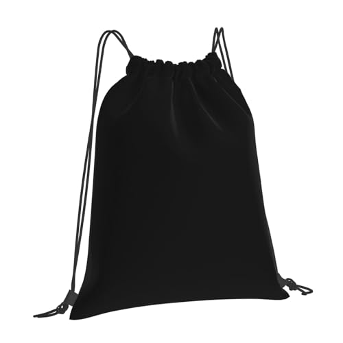 Custom Black Draw String Back Bag With Image Personalized Printing Drawstring Backpack Add Your Own Logo Name Text For Sport Gym Bag - Image 3