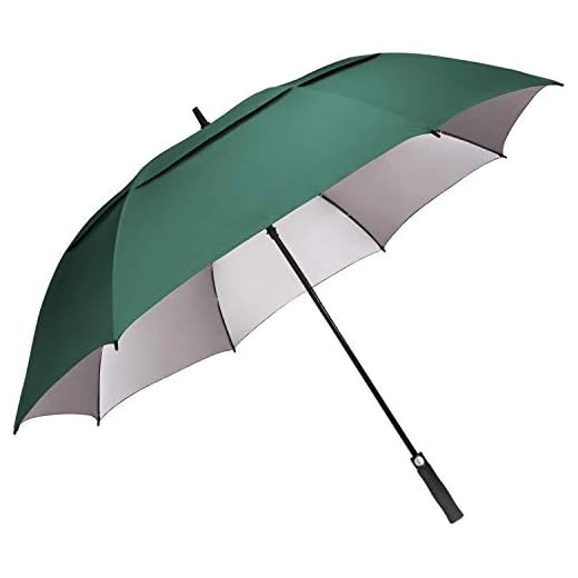 G4Free Parapluie de golf extra large et coupe-vent à ouverture automatique Double auvent ventilé anti UV protection solaire imperméable pour homme femme