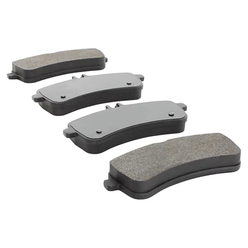 Image of QUALITY-BUILT Rear Semi-Metallic Brake Pads, Premium 1001-1681M, Compatible with 2013-2021 Mercedes-Benz (AMG GT 63,AMG GT 63 S,AMG GT S,E63 AMG S,Maybach S600,S63 AMG,S65 AMG,SL63 AMG,SL65 AMG)
