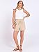 ANRABESS Shorts for Women Summer Casual High Waist Drawstring Comfy Dressy Lounge 2026 Beach Vacation Shorts with Pockets Parchment Medium